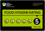 Food Hygiene Rating 5: Very Good, published on the nursery website