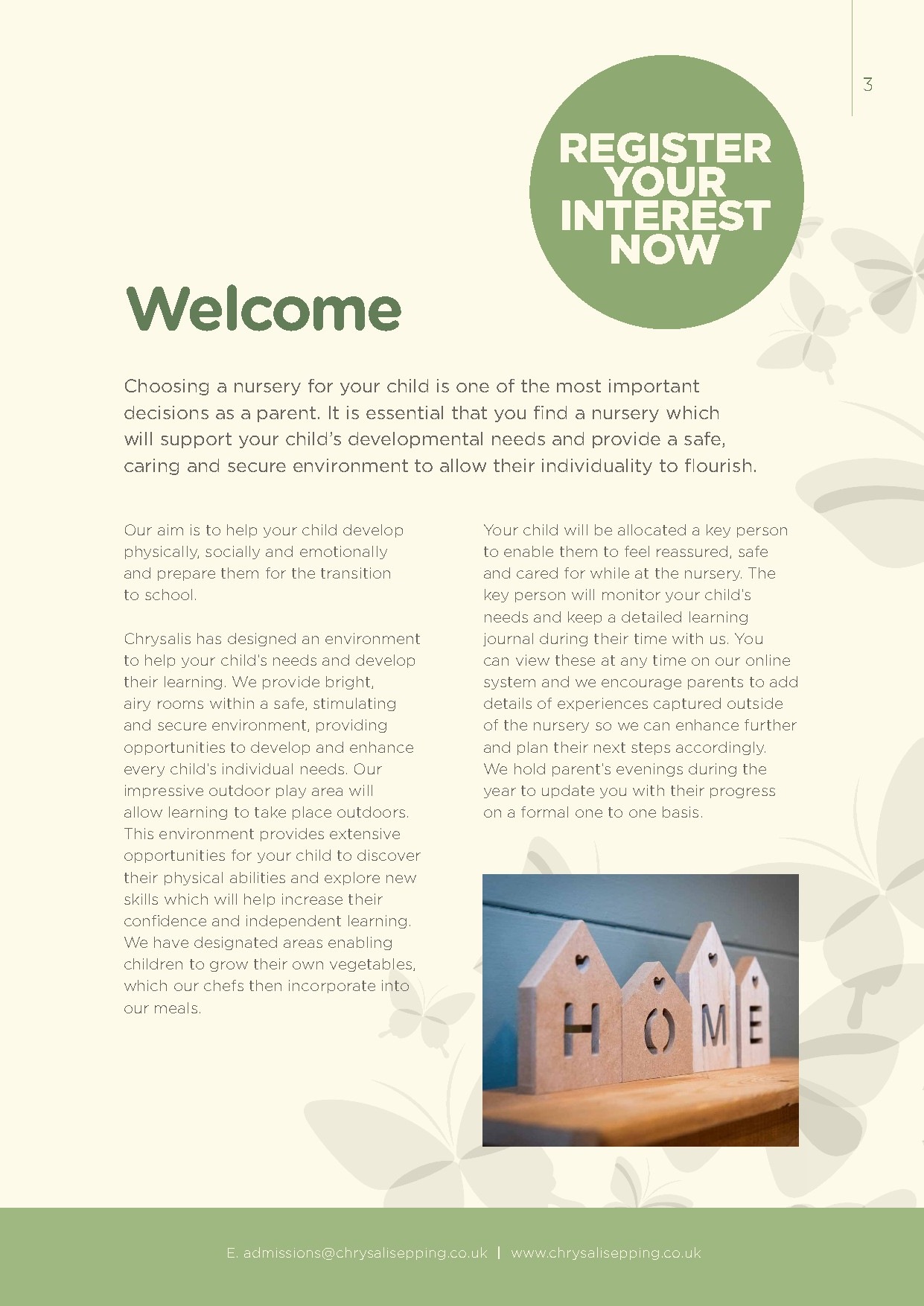 Chrysalis Epping prospectus, page 3 of 26