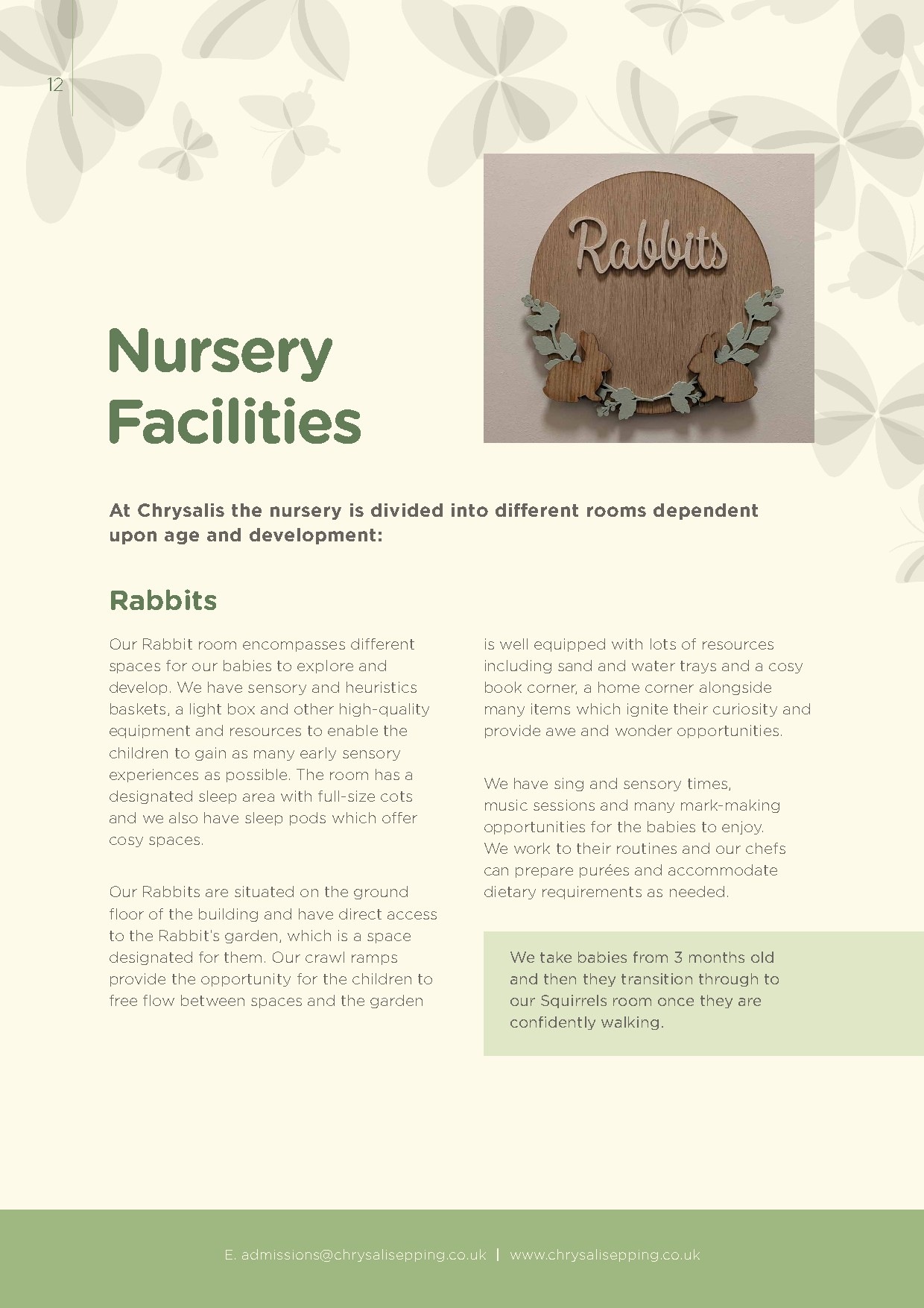 Chrysalis Epping prospectus, page 12 of 26