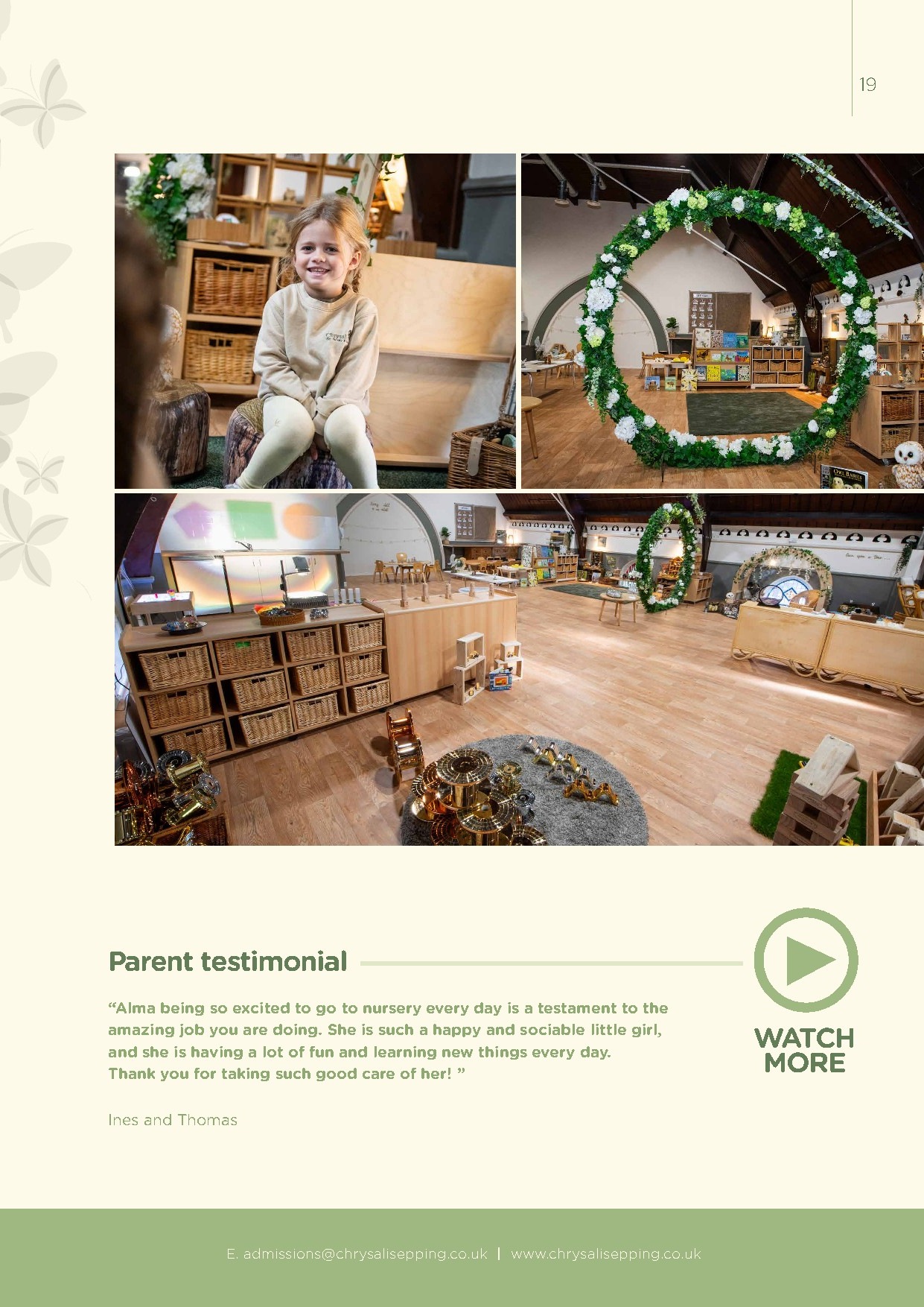 Chrysalis Epping prospectus, page 19 of 26