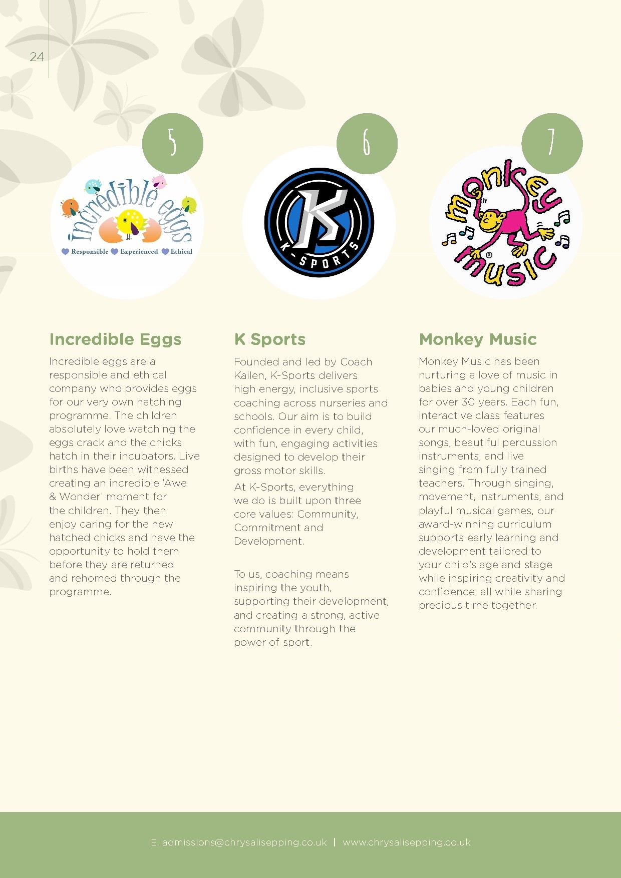 Chrysalis Epping prospectus, page 24 of 26
